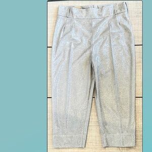 Tarantula clothing silver lurex pedal pushers M